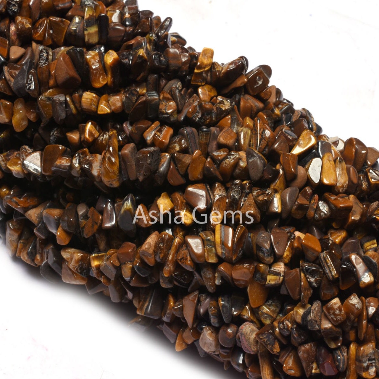 34" Strand Natural Tiger Eye Gemstone Uncut Chips Beads, Fine Quality Yellow Brown Tiger Eye Uneven Polish raw rough beads jewelry Tiger Eye