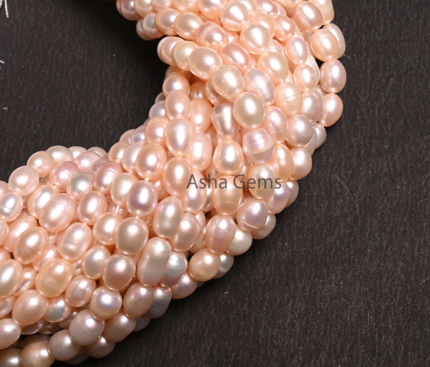 Beautiful Fresh water Pearl Fancy Rice Pearl Beads,15"Natural Pearl Uneven Puff Oval Gemstone Beads, Water Pearl Bead Jewelry Necklace Craft