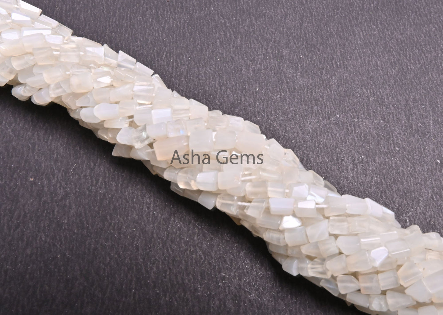 Beautiful White Moonstone faceted Nugget Gemstone beads,12.5"natural Moonstone Indian Cut Tumble Tiny bead Moonstone Bead Jewelry craft SALE