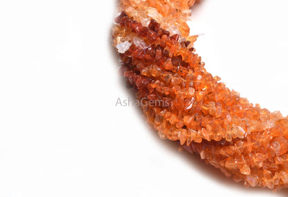 AAA Quality Mexican Fire Opal Uncut Chip Gemstone Beads ,34"Strand Natural Fire Opal Raw Rough Tiny Nugget Shaded Opal Beads Jewelry Crafts