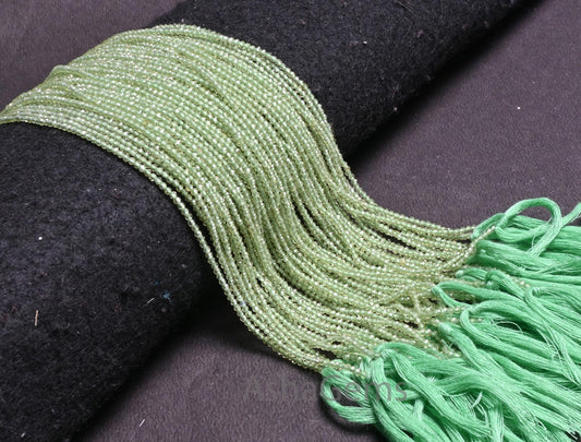 2mm Beautiful Natural Peridot Micro Cut Tiny Beads, AAA Quality Green Peridot Faceted Rondelle Shape Gemstone Bead Jewelry Making Craft SALE
