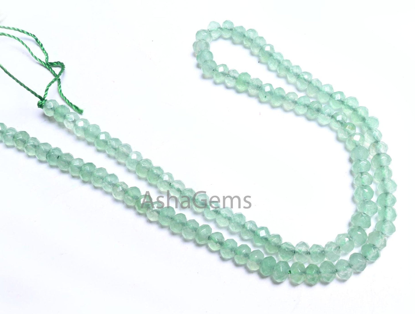 4.5 mm Beautiful Light Green Jade Quartz Faceted Gemstone Beads, Fine Green Jade Machine Cut Rondelle Beads, Jade Beads Jewelry Crafts SALE