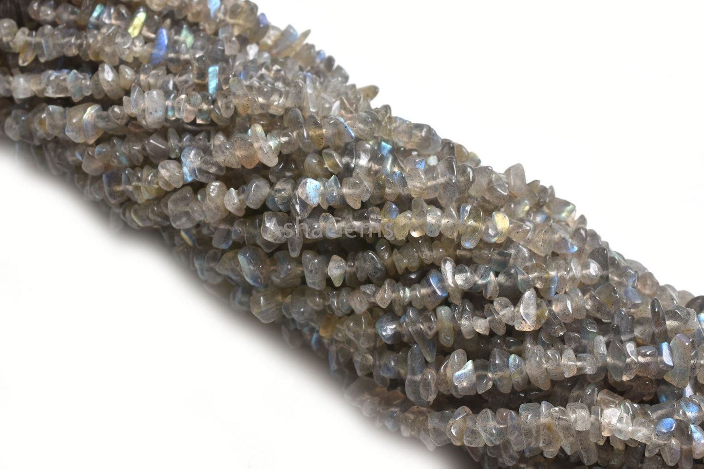 34"Strand Natural Fire Labradorite Raw Uncut Chips Beads Gemstone Grey Labradorite Chips Gemstone Rough Bead Black Rainbow Bead Jewelry SALE