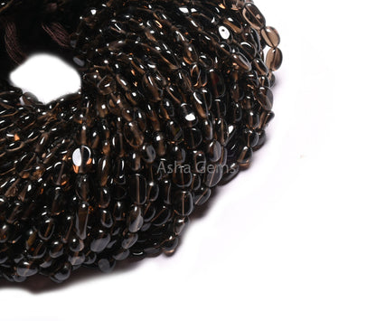 Fine Quality Smoky Quartz Tiny Nugget Gemstone Loose Beads,5-9 mm Smoky Uneven Tumble Smooth Handmade Beads, Black Smoky Bead Jewelry Crafts (AG 22282)