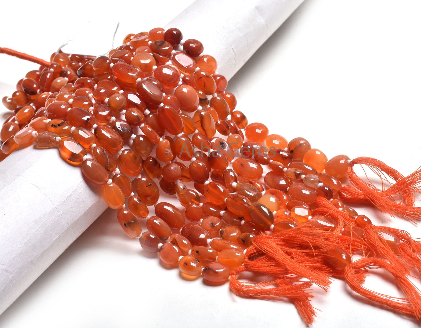10" Strand Red Carnelian Handmade Oval shape smooth Beads, Carnelian Uneven Oval Straight Drill Gemstone Carnelian Bead Jewelry Crafts SALE