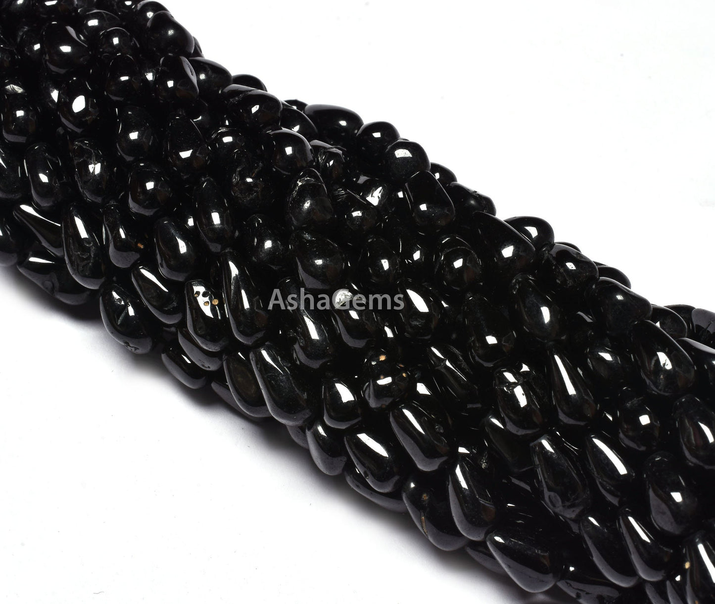 Natural Black Spinal Drops Shape Beads Black Spinal Smooth Teardrops Beads, Black Spinal Drops Beads, Briolette Beads For Jewelry Craft SALE