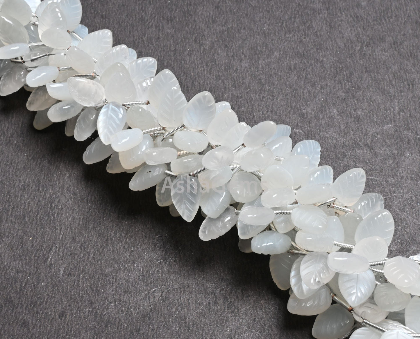 Natural White Moonstone fancy Leaves Carving Handmade Beads, AAA Quality Moonstone Carved Pear Briolette Teardrop Gemstone Bead Jewelry SALE