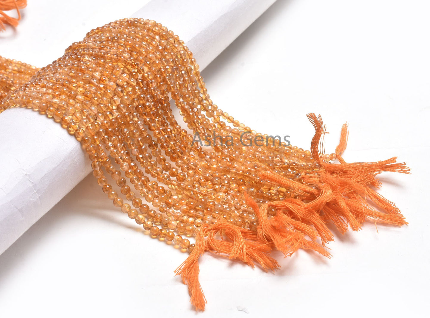 AAA Quality Citrine Quartz Smooth Round Ball Gemstone Beads,3.5,4,4.5 mm Natural Yellow Citrine Plain Round Shape Beads Citrine Jewelry SALE