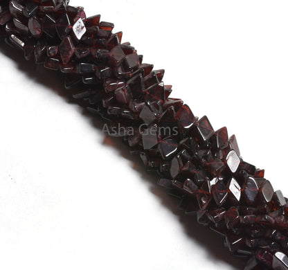 Beautiful Garnet smooth Rhombus Gemstone Beads, natural Red Garnet Plain Handmade Fancy Shape Center Drill Beads, Fine garnet Beads Jewelry