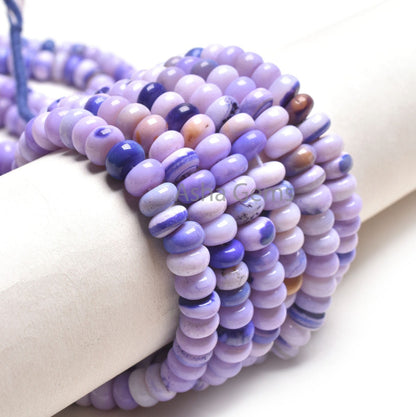 9 mm Shaded Purple Blue Opal Smooth Rondelle Shape Beads,16"Strand Opal Beads, Lavender Opal Plain Handmade Gemstone Bead Jewelry Craft SALE