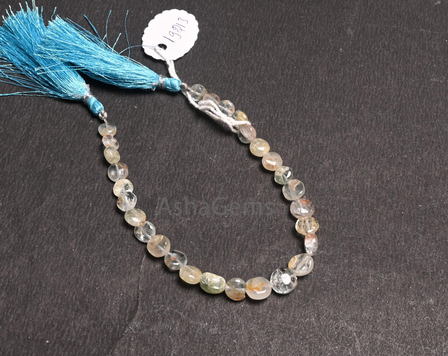 6.5-8 mm Natural Aquamarine Smooth Coin shape Gemstone Beads,8" Bio Aquamarine Plain Coin Handmade Aquamarine Bead Jewelry Making Craft SALE