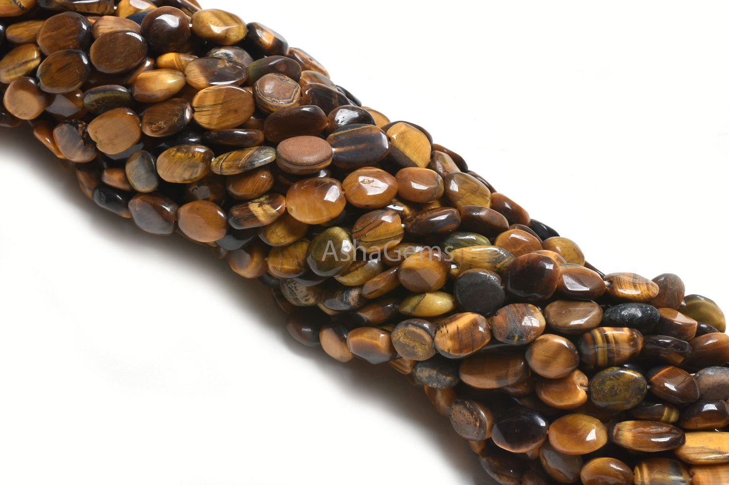 Beautiful Tiger Eye Smooth Nugget Shape Beads,12.5 inch Fine Natural Shaded Tiger Eye Uneven Nugget Gemstone Loose bead Jewelry Making Craft