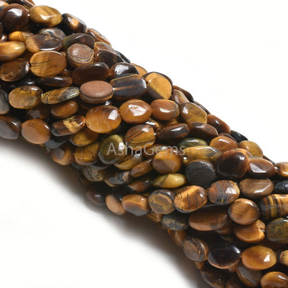 Beautiful Tiger Eye Smooth Nugget Shape Beads,12.5 inch Fine Natural Shaded Tiger Eye Uneven Nugget Gemstone Loose bead Jewelry Making Craft