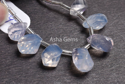 AAA Purple Lavender Quartz Twisted Drop Shape Beads, Natural Lavender Quartz Faceted Teardrop Fancy Gemstone Lavender Quartz Beads Jewelry