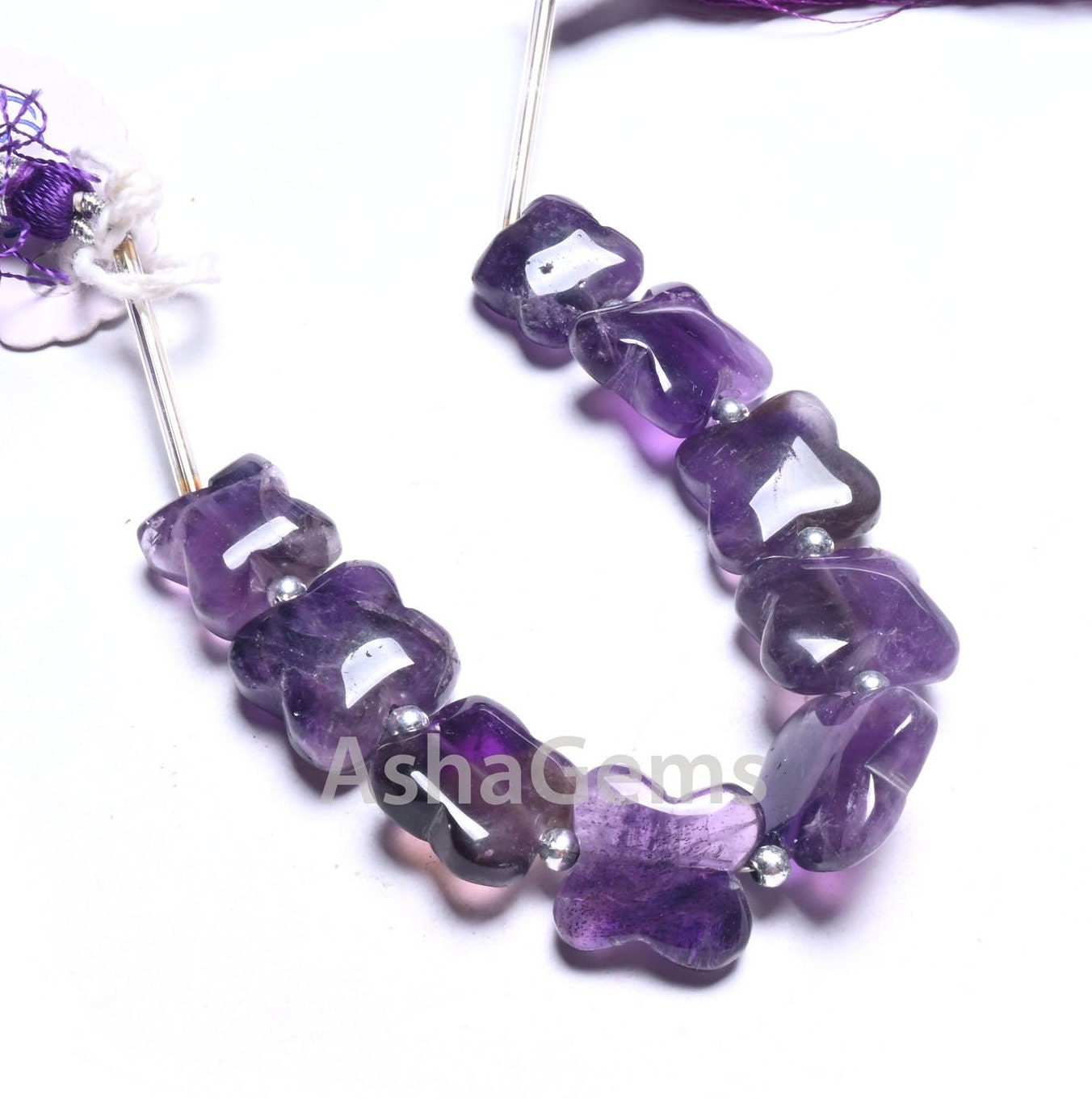 Purple Amethyst Fancy Carved Flower Shape Gemstone Beads,12-15mm Natural Amethyst Carve Square Smooth Straight Drill Bead Jewelry Craft SALE