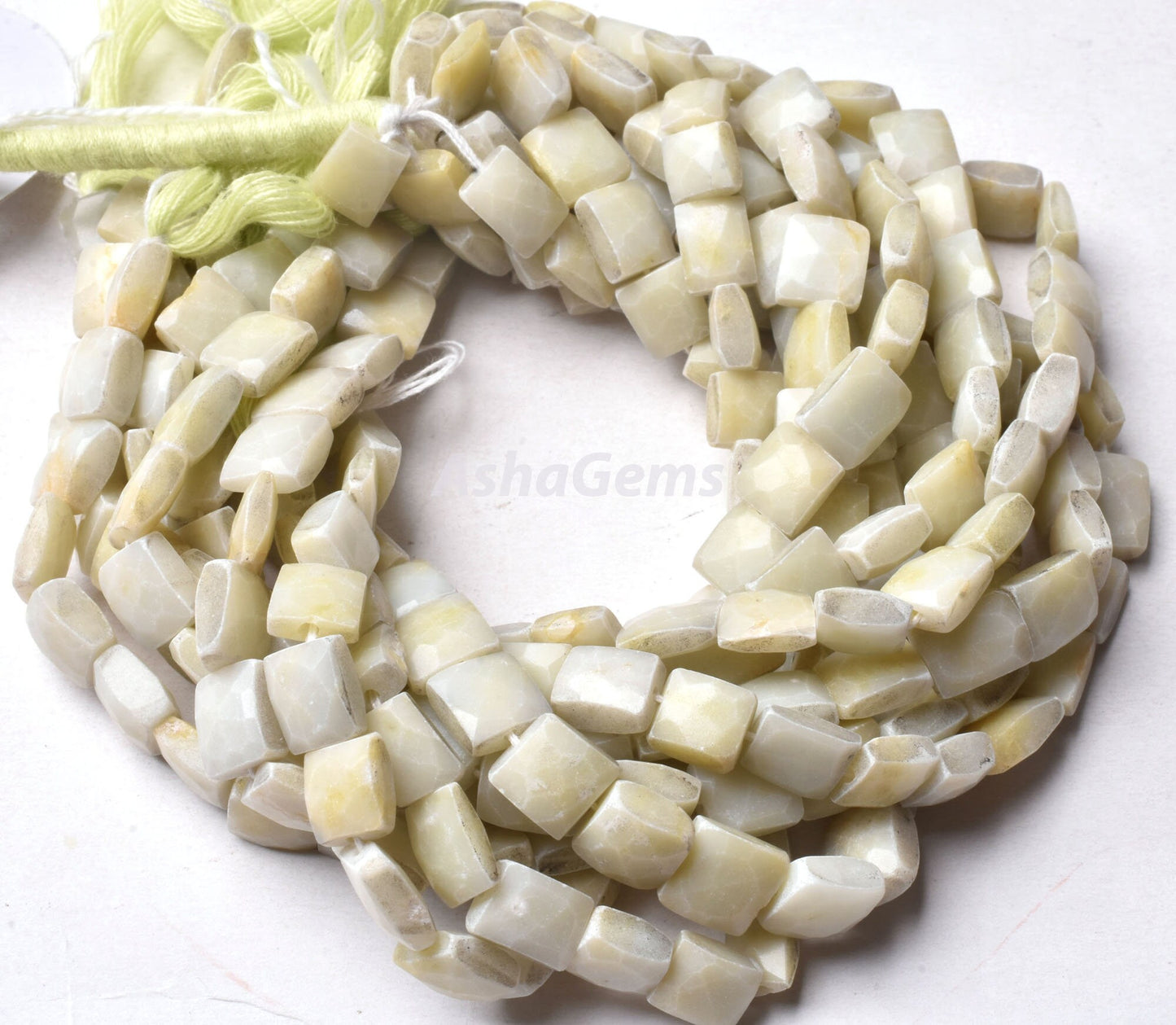 Beautiful Lemon Opal faceted Fancy Shape Beads,8" Strand Opal Uneven Rectangle Bead Gestone Briolette Handmade Beads For Jewelry Making SALE