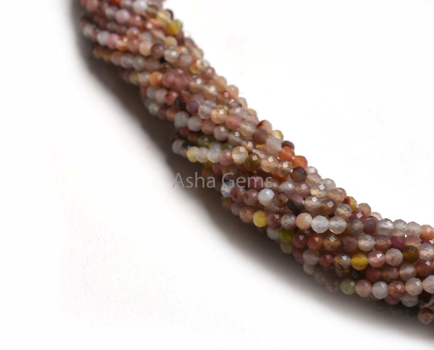 Beautiful Disco Moonstone Micro Cut Rondelle Beads,2.4 mm Natural Multi Color Moonstone Machine Cut Gemstone Faceted Beads,13"Moonstone Bead