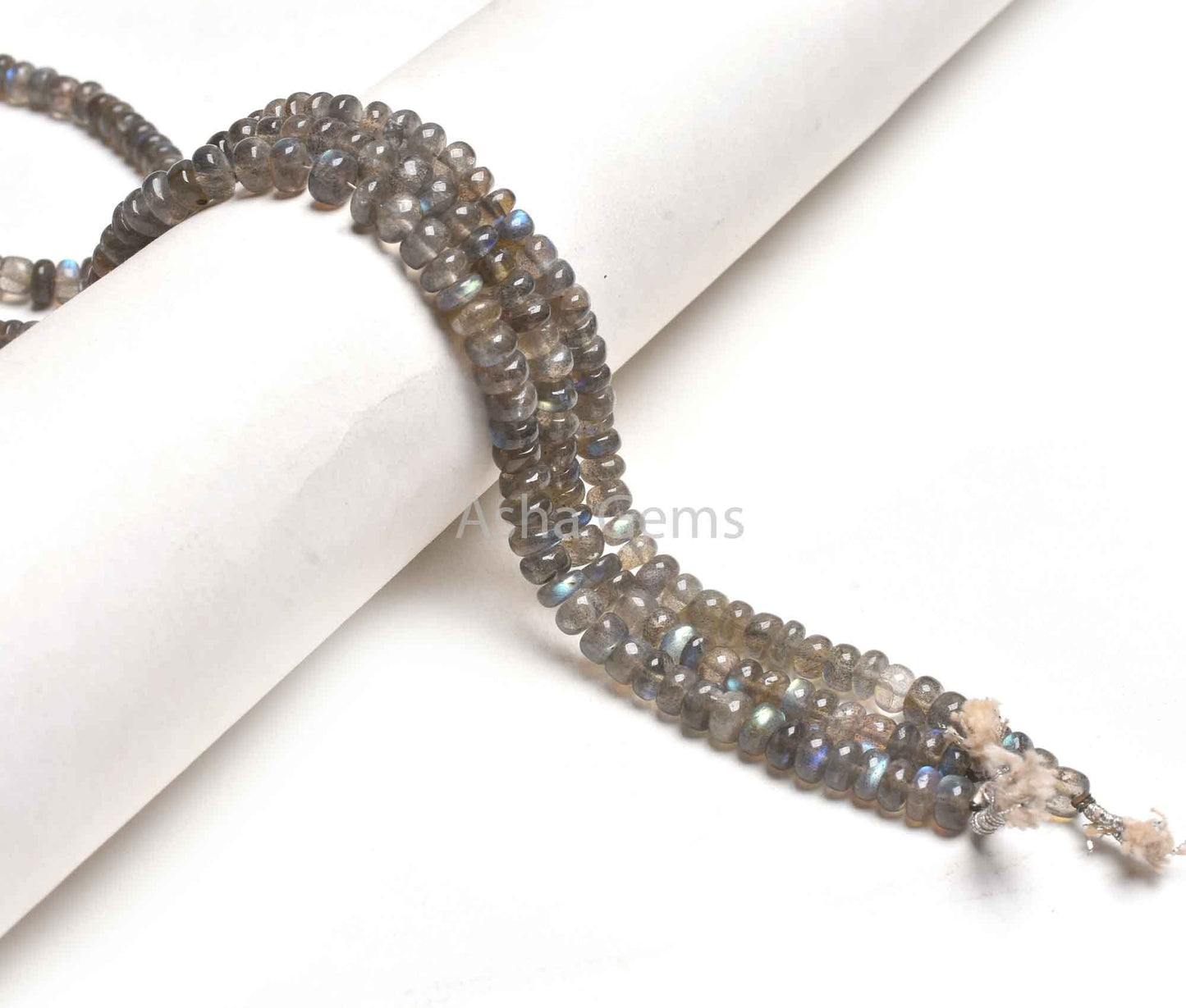 Natural Fire Labradorite Smooth Rondele Shape Beads,10" Strand Black Rainbow Bead AAA Labradorite Plain Handmade Rondelle Beads Jewelry Sale