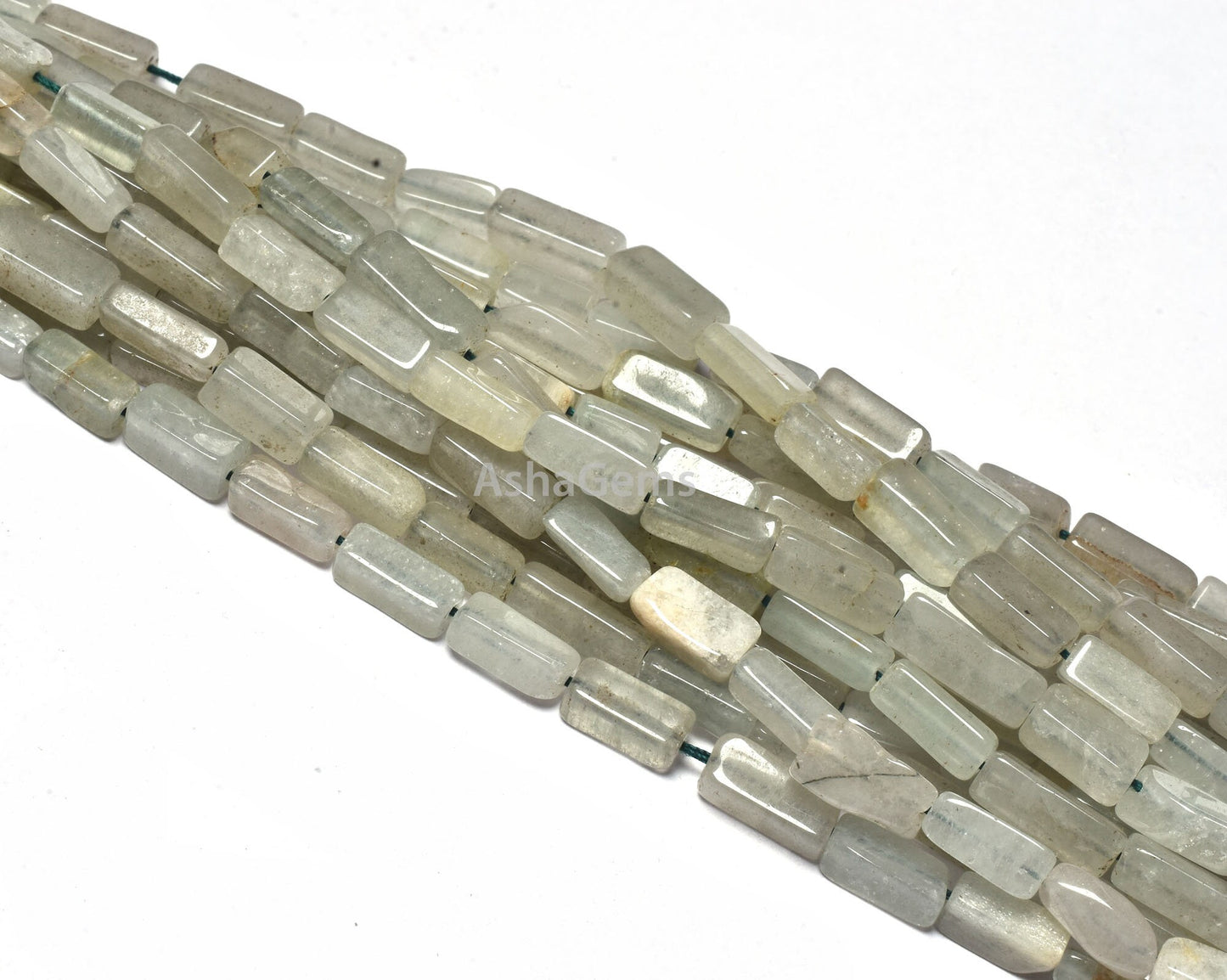Natural Aventurine Smooth Rectangle Beads,13" Strand Grape Green Aventurine Plain Handmade Uneven Rectangle Beads Aventurine Beads Jewelry