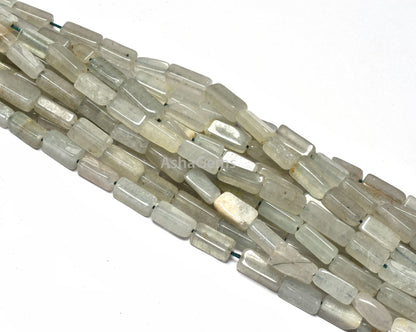 Natural Aventurine Smooth Rectangle Beads,13" Strand Grape Green Aventurine Plain Handmade Uneven Rectangle Beads Aventurine Beads Jewelry