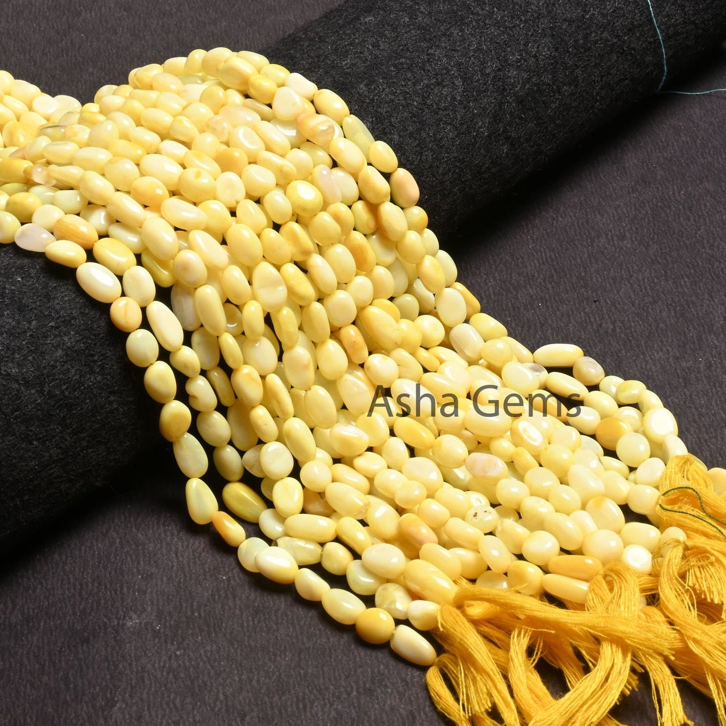 Beautiful Yellow Opal smooth Nugget Gemstone Loose beads,5.5-10 mm Yellow Opal Plain Handmade tumble Uneven Shape Beads, Opal Beads Jewelry (AG 22265)