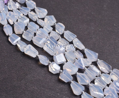 Fine Natural Lavender Quartz Faceted Nugget Shape Beads,6" Rare Purple Lavender Quartz Beads Gemstone faceted Nugget Bead Jewelry Craft SALE
