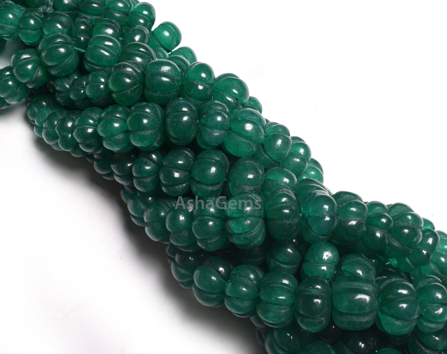 16"Strand Green Quartz Carved Pumpkin Beads, Quartz Carving Watermelon Gemstone Beads,Fine Green Quartz Handmade carve Rondelle Bead Jewelry