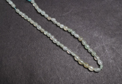 Natural Aventurine Smooth Puff Oval Fancy Shape Handmade Gemstone beads,12" Light Grape Green aventurine Plain Oval beads Jewelry Craft SALE
