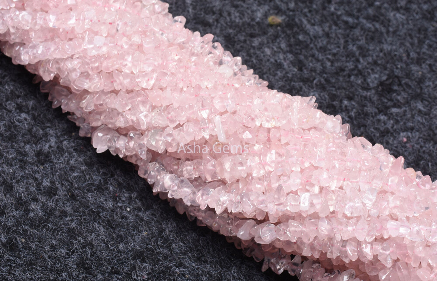 Fine Natural Rose Quartz Uncut Chips Raw Gemstone Beads,34"Strand pink Rose Quartz Smooth tiny Nugget Rough Beads, Rose Quartz Bead Jewelry
