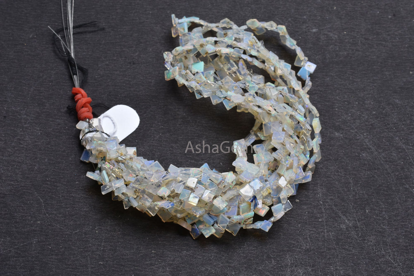 Natural Ethiopian Opal Smooth Uneven Square Shape Beads,Flashy Welo Fire White Ethiopian Opal Fancy Kite Gemstone Handmade Bead Jewelry SALE