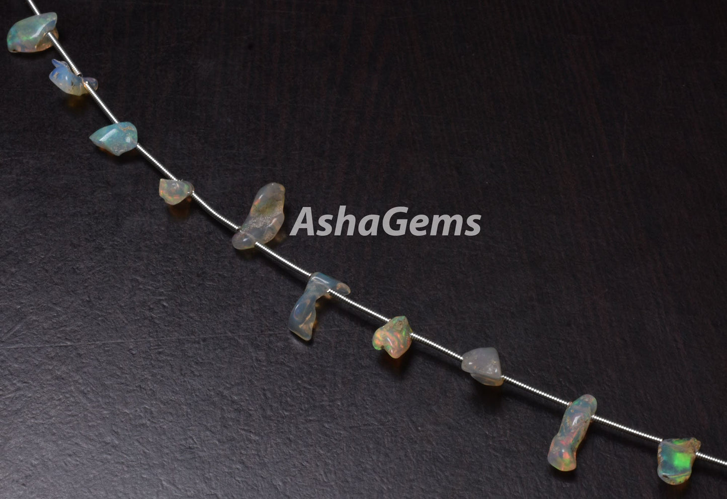 Natural Welo Fire Ethiopian Opal Raw Nuggets Beads, 5.5-14 mm Beautiful Rainbow Fire Untreated Ethiopian Opal rough Beads, Rock Mineral Opal