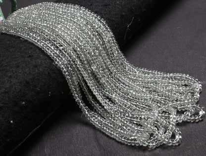 AAA Quality Green Amethyst Smooth Rondelle Gemstone Beads,16"Natural Amethyst Plain Handmade Roundelle Bead Green Amethyst Bead Jewelry SALE (AG 12295)