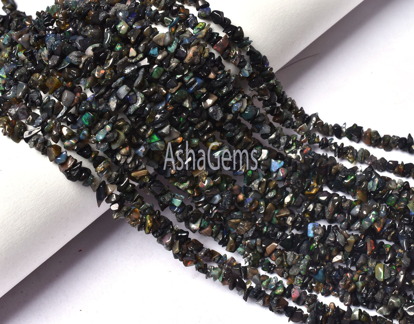 Beautiful Black Ethiopian Opal Uncut Chip Beads, Welo Fire Ethiopian Opal Smooth Raw Polish Beads, Flashy Opal Gemstone Beads For Jewelry