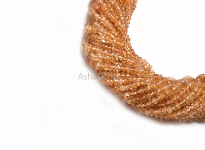3.5mm Natural Yellow Citrine Quartz Smooth Handmade Button Shape Gemstone Beads,12"Fine Strand Citrine Button Center Drill Bead Jewelry SALE