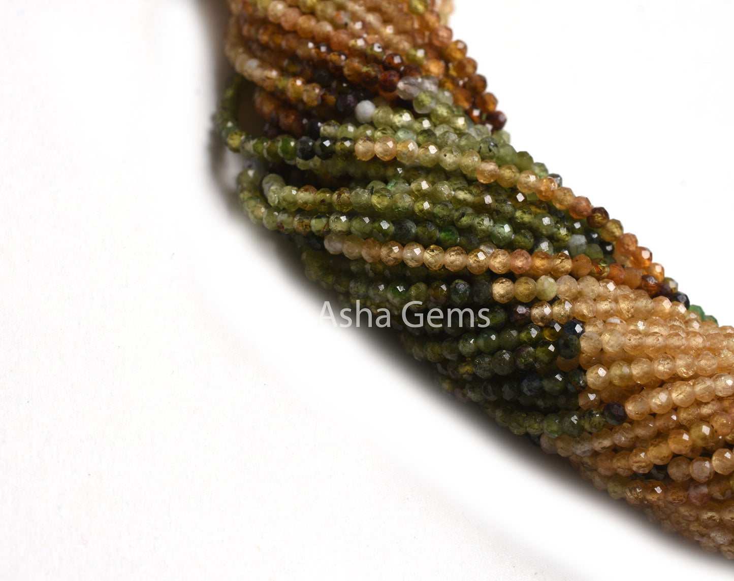 2 mm Rare Shaded Yellow Green Tourmaline Micro Cut Faceted Beads,13" Multi Tourmaline Machine Cut Rondelle Gemstone Tourmaline Beads Jewelry