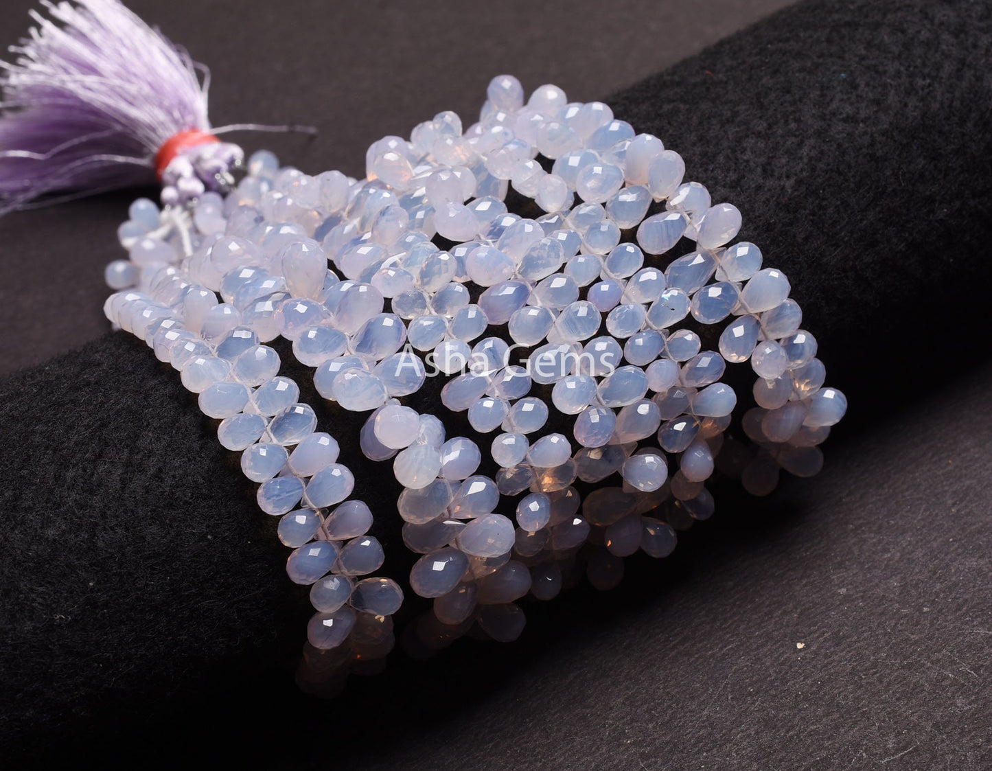Beautiful Lavender Quartz Faceted Drop Shape Beads,8" Light Purple Lavender Quartz Teardrop Briolette Beads, Fine Lavender Quartz Beads SALE