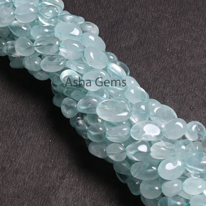 Beautiful Topaz Smooth Nugget Gemstone Loose Beads,8-13mm Sky Blue Topaz Handmade Uneven Tumble Straight Drill Topaz Bead Jewelry Craft SALE (AG 22295)