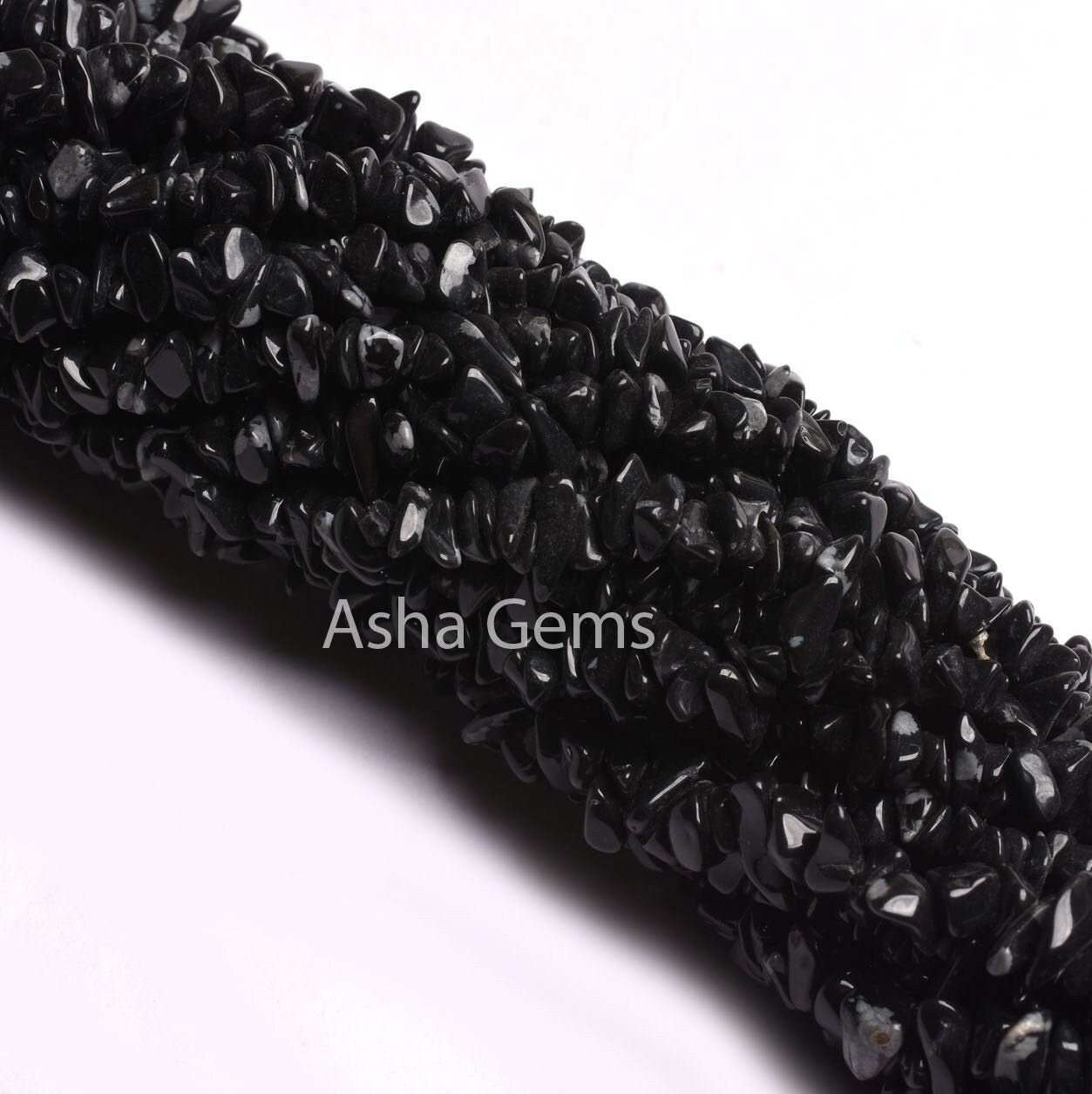 Black Obsidian Smooth Uncut Chips Beads,34" Strand natural Obsidian Smooth Raw rough Tiny Black Obsidian Beads For Jewelry making Craft SALE