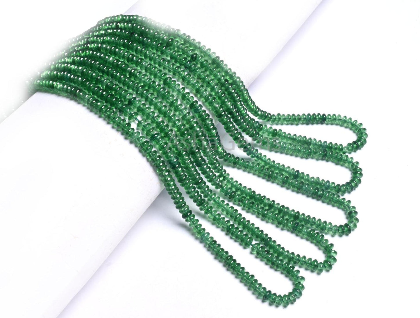 Beautiful Chrome Green Color Jade Quartz Smooth Rondelle Beads,4.5x2.25 mm Green  Jade Plain Handmade Gemstone Quartz Beads Jewelry Necklace