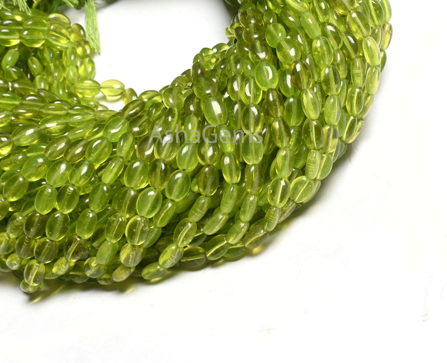 13" Beautiful Green Peridot Color Hydro Smooth Oval Shape Handmade Beads,5.5-7 mm Fine Green Hydro Plain Oval Bead Jewelry Making Craft SALE