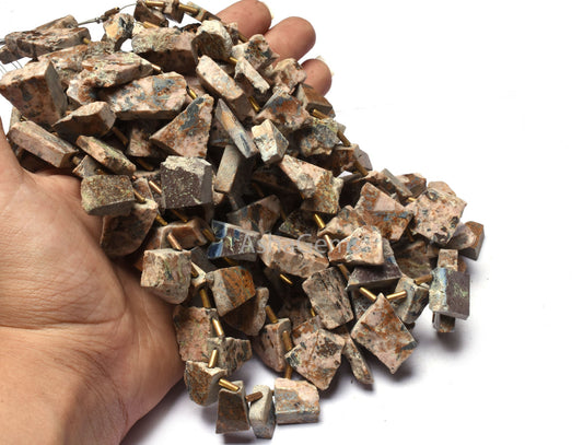 Natural Pietersite Rough Slice Gemstone Beads,14" Strand Pietersite Beads, rare Pietersite Uneven Raw Slice Beads For Jewelry Making Crafts