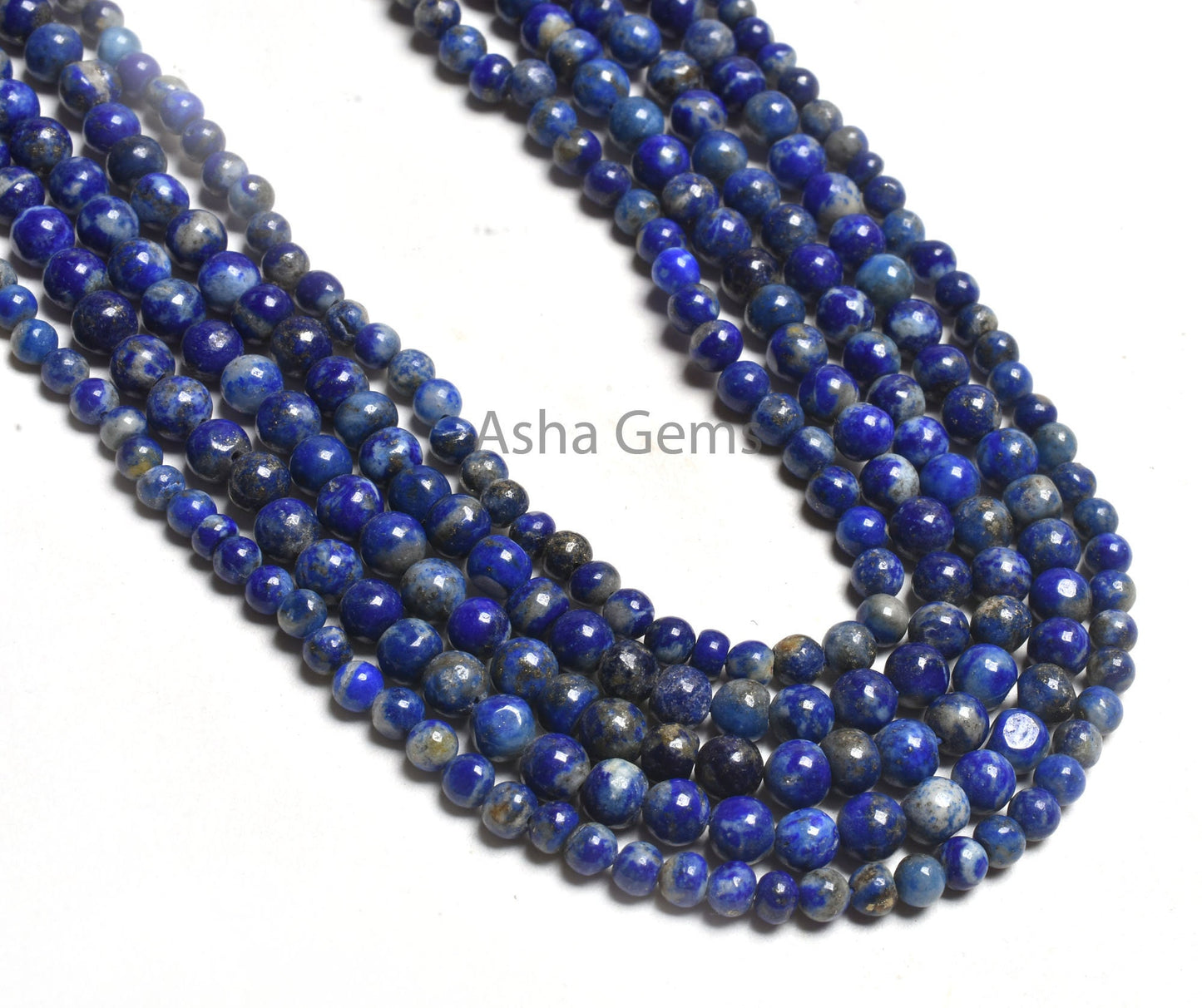 13" Strand lapis Lazuli Smooth Round Ball Beads, Natural Lapis Beads, Blue Lapis Plain Round Shape Gemstone Beads Jewelry Handicraft SALE