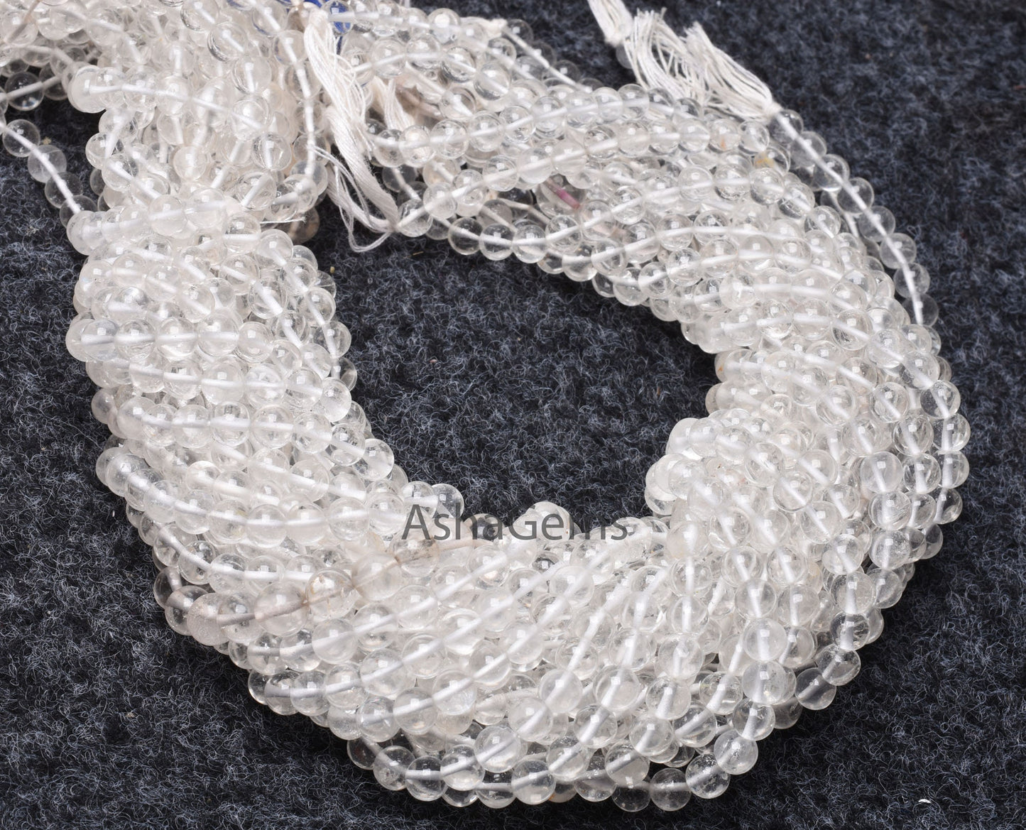 6 mm Crystal Quartz Smooth Round Ball Beads, Natural Clear Crystal Plain Round Shape Gemstone Beads, Crystal Beads Jewelry Making Craft SALE