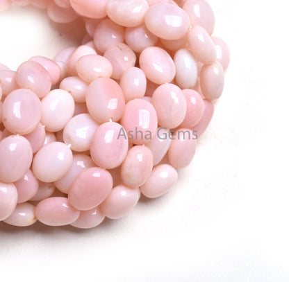 Beautiful Pink Opal Handmade Nugget Gemstone Beads, Shaded Pink Opal Beads,8/16"Fine Opal Smooth Uneven Oval Nugget Beads Jewelry Craft SALE