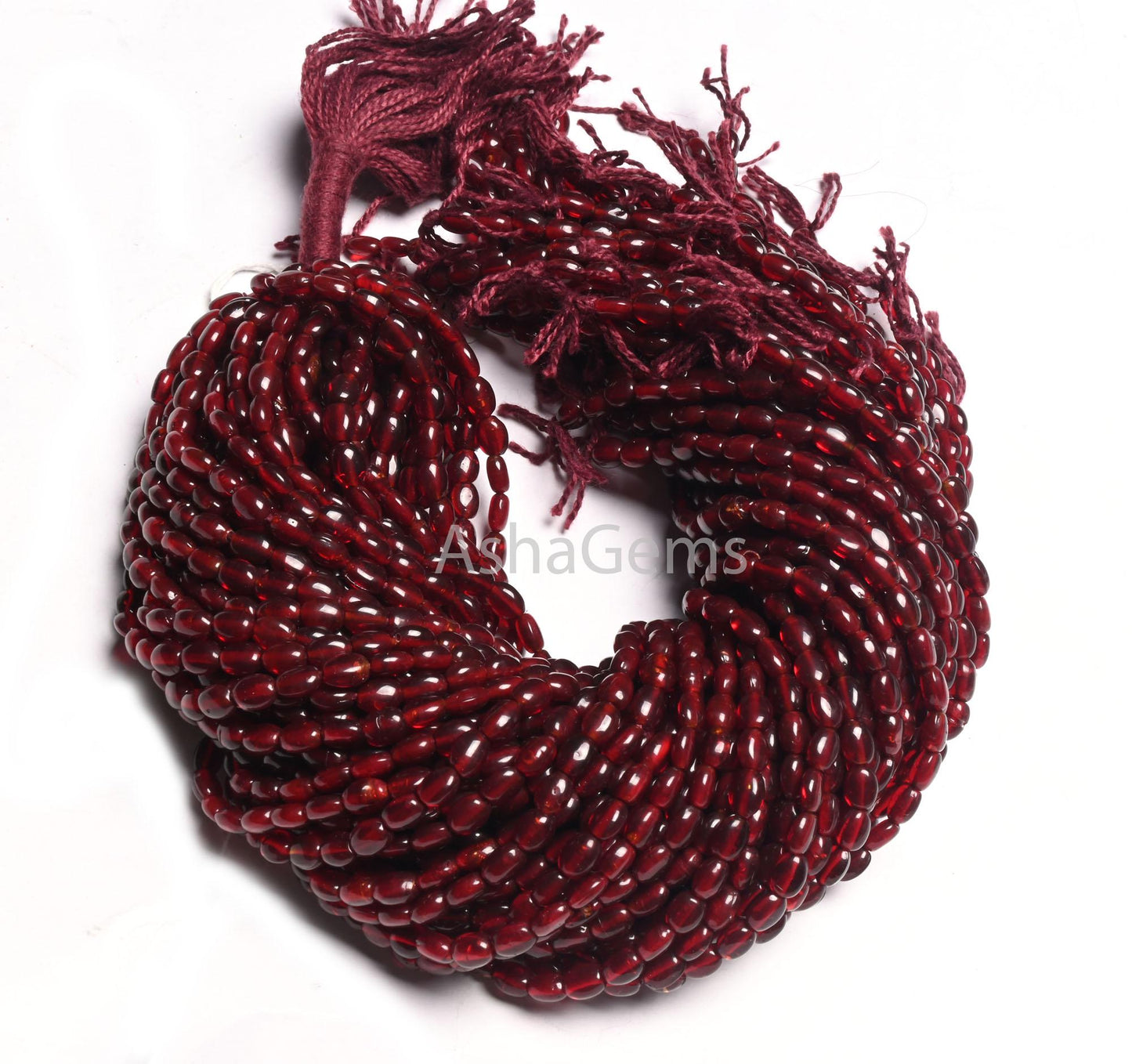 13" Strand Fine Red Garnet Color Hydro Smooth Oval Shape Handmade Beads,5.5-7 mm Maroon Red Hydro Plain Oval Beads Jewelry Making Craft SALE
