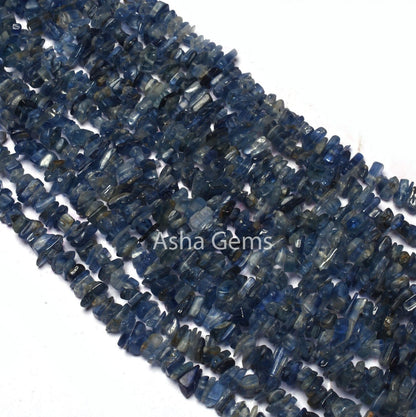 34 inch Strand Natural Kyanite Uncut Chips Gemstone Beads, Fine Blue kyanite Raw Rough Polish Beads, Tiny Kyanite Beads Jewelry Making Craft
