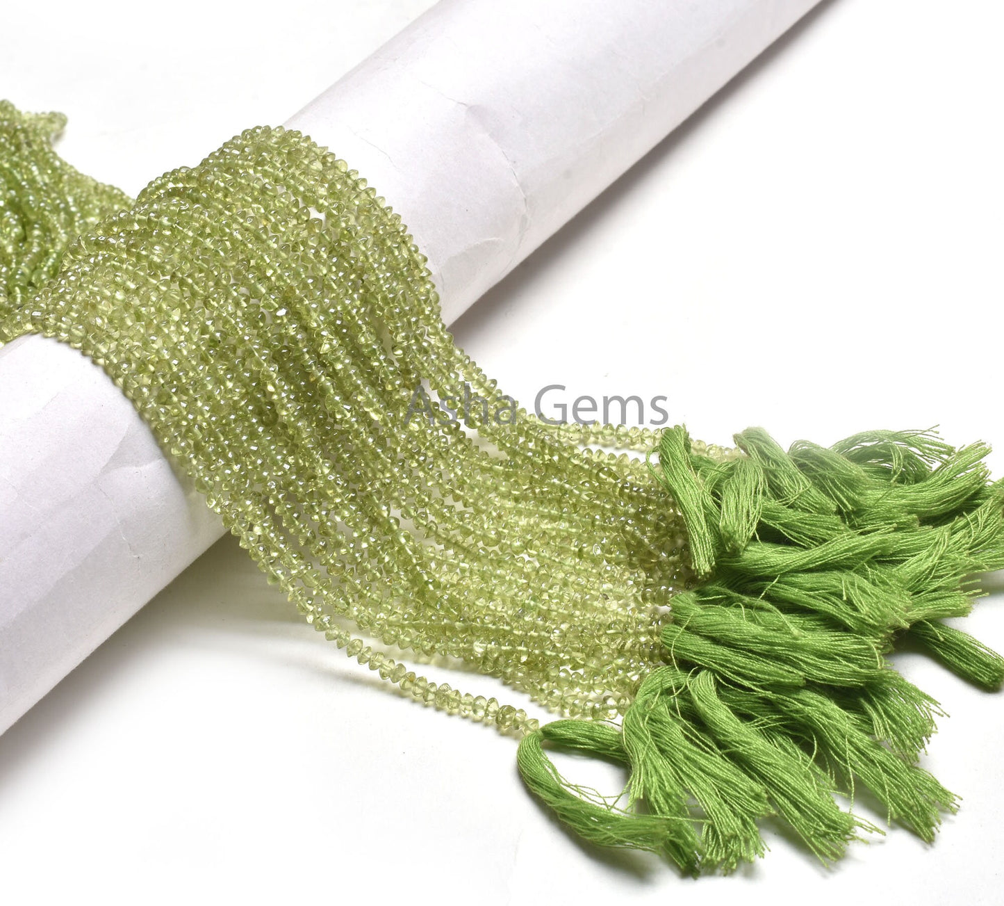 13" Strand Natural Green Peridot Smooth Button Shape Beads,3,3.5 mm Peridot Plain handmade Button Center Drill Gemstone Beads Jewelry Crafts