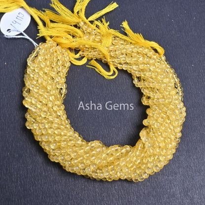 Beautiful Crystal Yellow Coated smooth Round Shape Beads, Fine Quality Natural Crystal Quartz Coated Round Ball Gemstone Beads Jewelry Craft