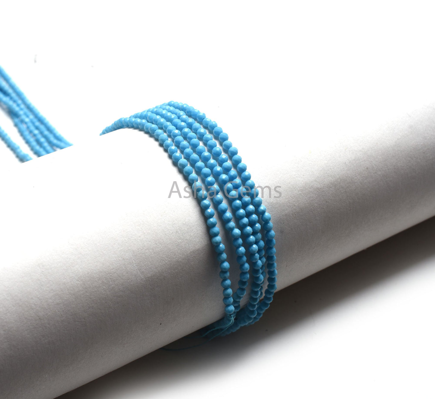 16"Strand Blue Turquoise Micro Cut Rondelle Faceted Beads,2.5 mm AAA Turquoise Howlite Bead Loose Gemstone Turquoise Bead Jewelry Craft Sale