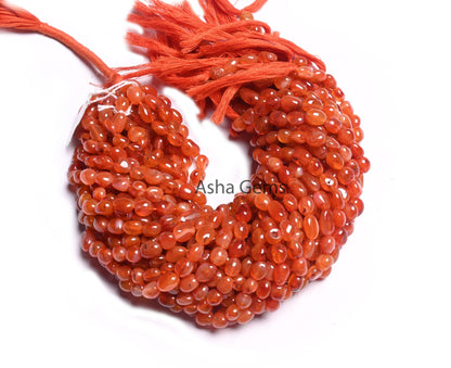 Fine Carnelian Smooth Nugget Shape Handmade Beads, Beautiful Carnelian Beads, Natural Carnelian Loose Gemstone Pebble Uneven Beads Jewelry (AG 22259)